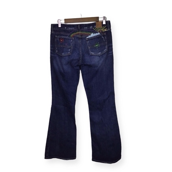 Lucky Brand Legend Jeans Zoe Mid-Rise Bootleg Embroidered Jeans Size 8. - Picture 1 of 13